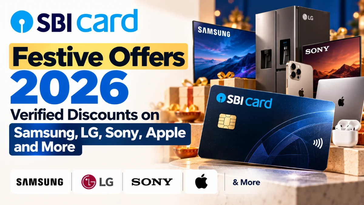 SBI Card Festive Offers 2026: Verified Discounts on Samsung, LG, Sony, Apple and More